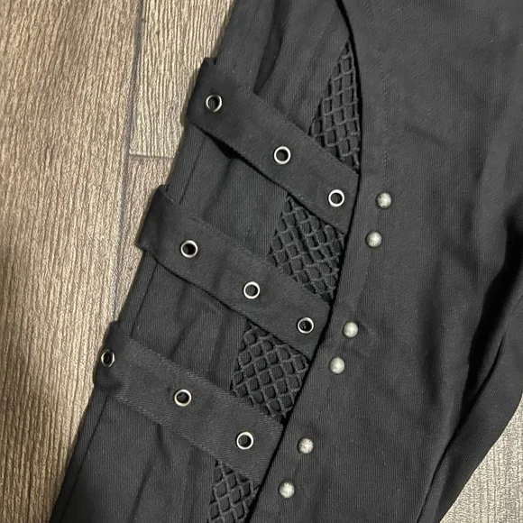 Punk Rave Faux Fur Splice Pants - Picture 3 of 7